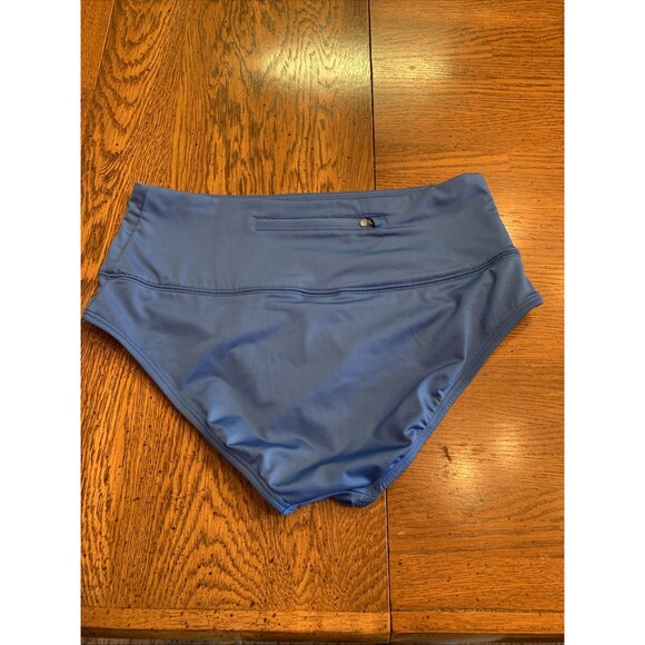 $56 Nike Essential High Waist Swim Bottoms Pacific Blue Size Medium Running Jog - Picture 8 of 13